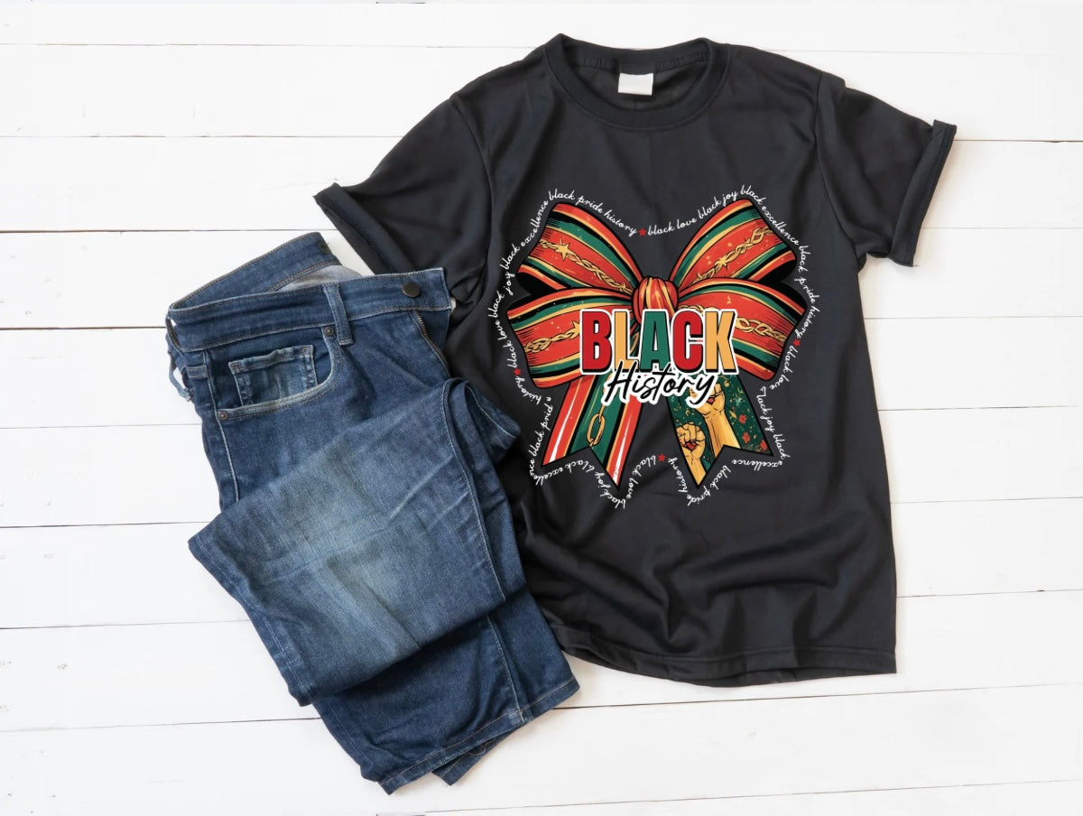 Black History Bow Shirt