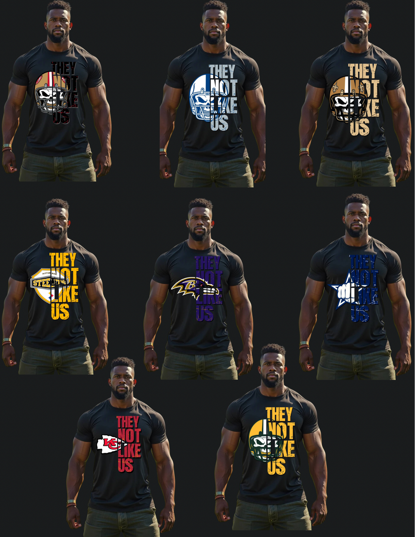 Game Day "They Not Like Us" T-shirts