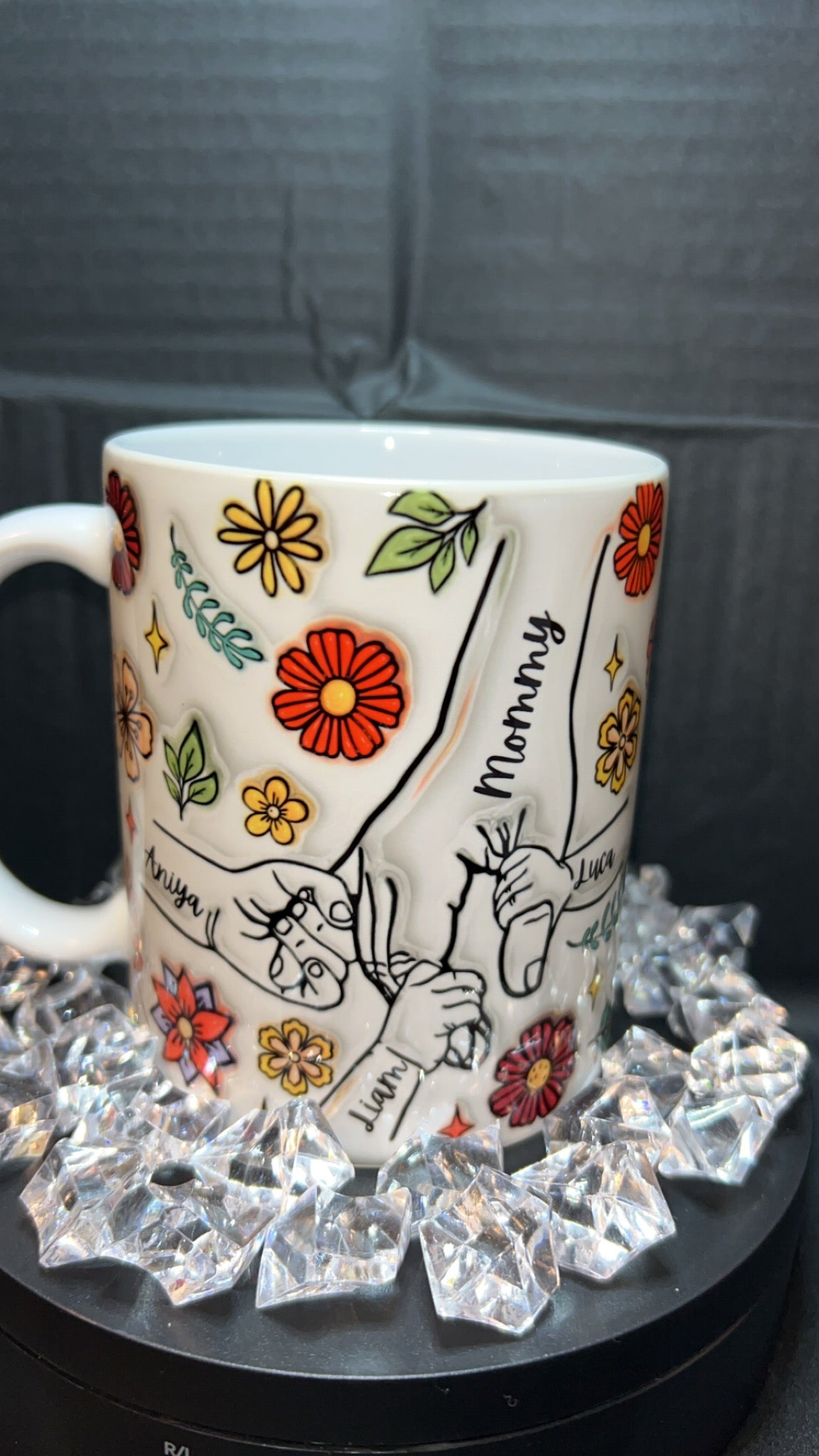 Personalized Hand Mug with Names