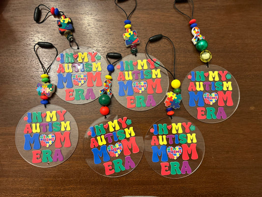 In My Autism Mom Era Car Charm