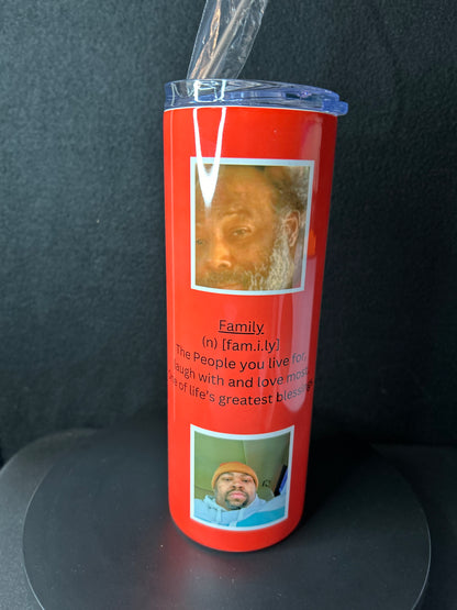 Purple Family 20oz Skinny Tumbler