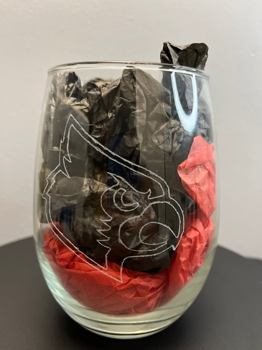 Engraved Wine Glass