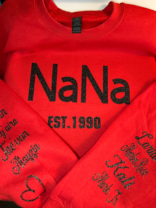 Mama Sweatshirt with names