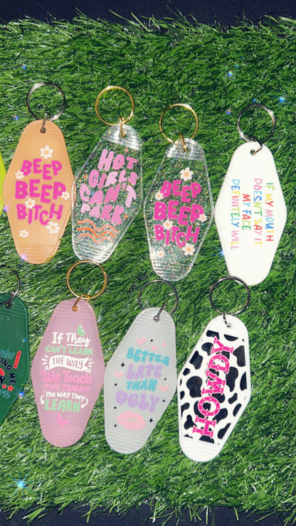Custom Motel Keychains