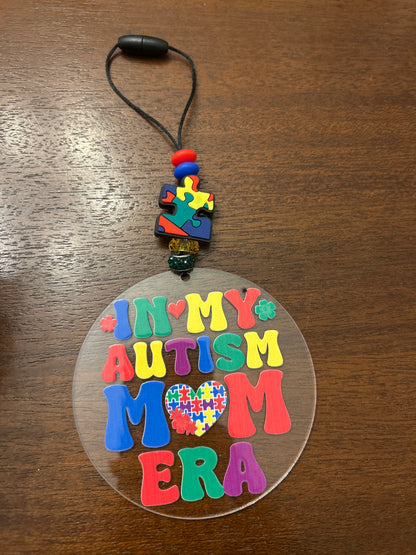 In My Autism Mom Era Car Charm