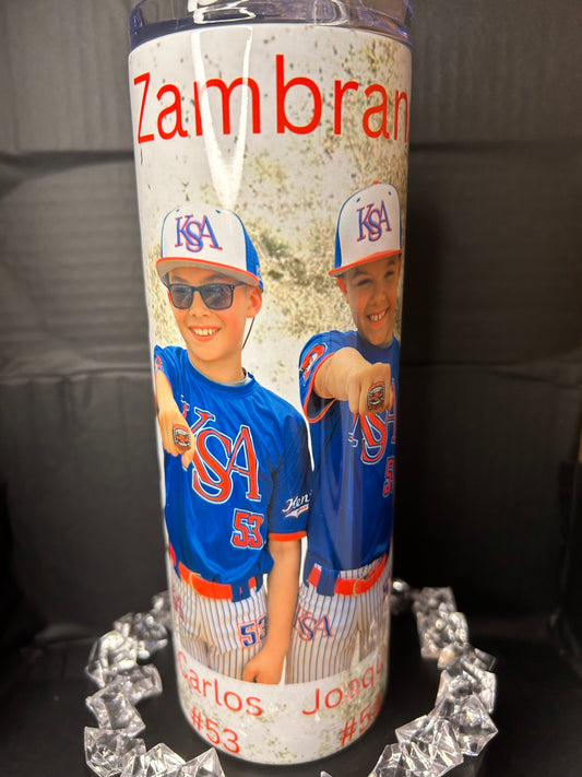 Baseball 20oz Skinny Tumbler