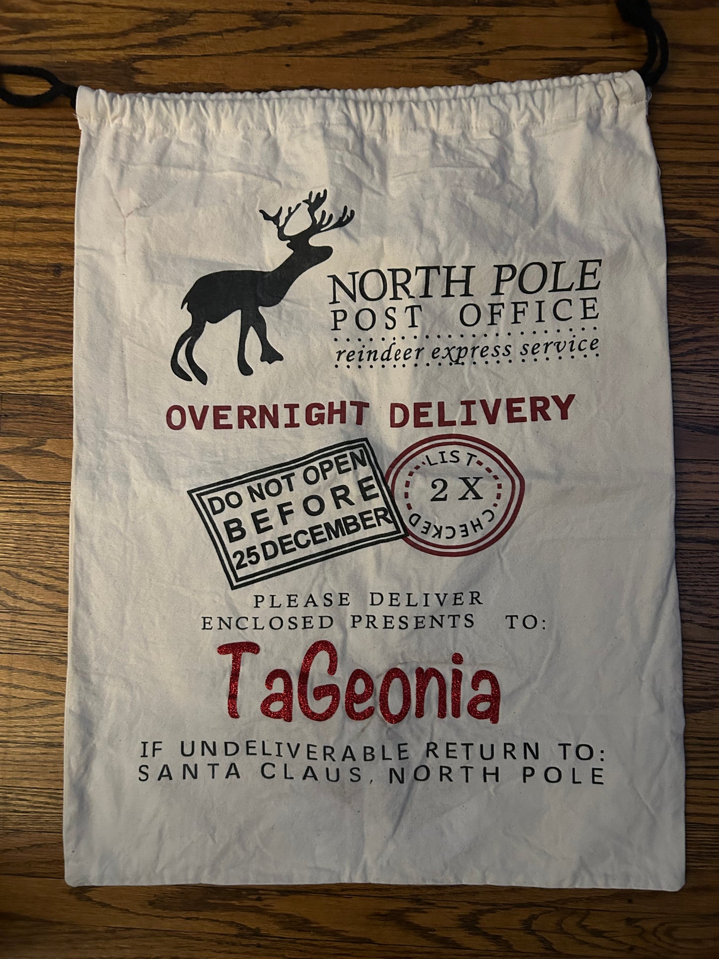 Personalized Santa Sac