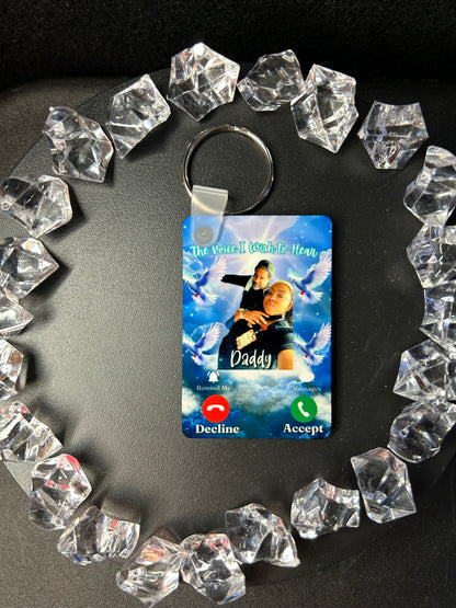 Double Sided Memorial Keychain