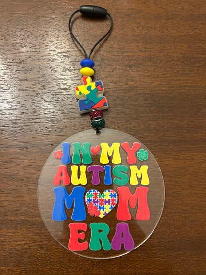 In My Autism Mom Era Car Charm