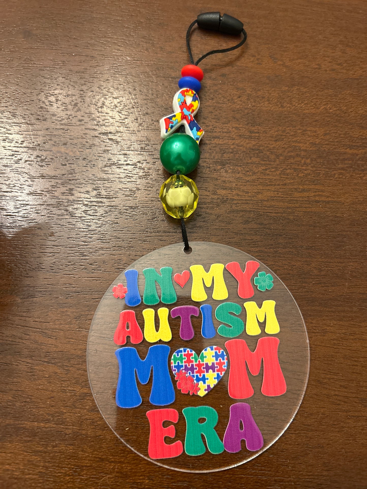 In My Autism Mom Era Car Charm