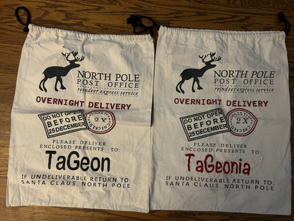 Personalized Santa Sac