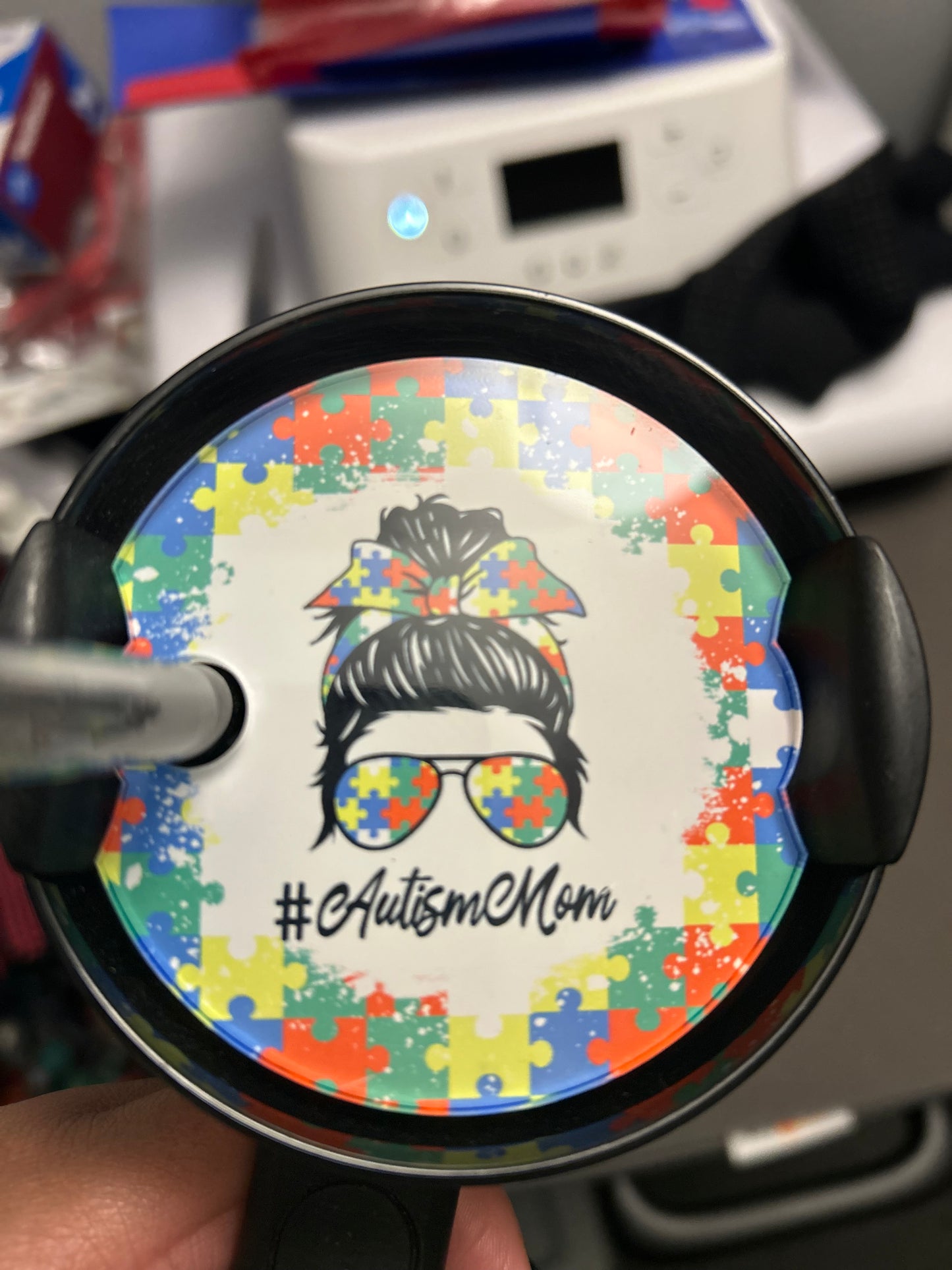 Autism Mom Cup Topper