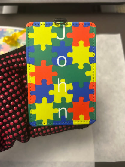 Autism Personalized ID Badge Holder
