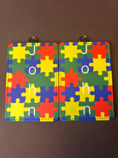 Autism Personalized ID Badge Holder