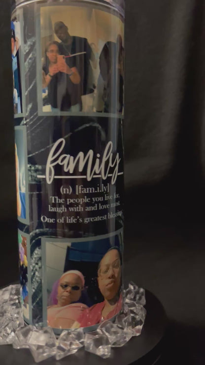 Family Theme 20oz Skinny Tumbler