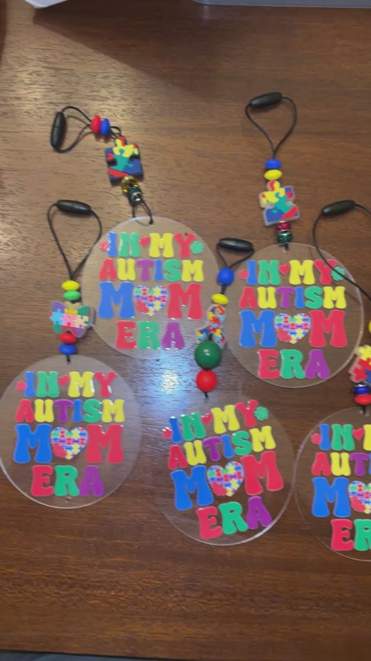 In My Autism Mom Era Car Charm