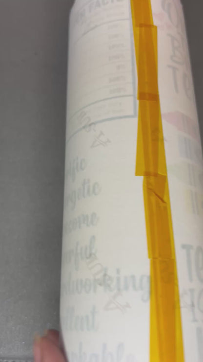 Teacher 20oz Skinny Tumbler