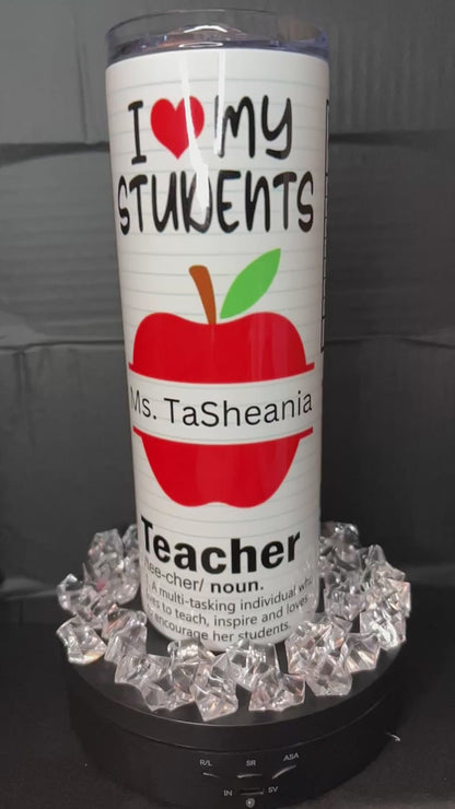 Teacher 20oz Skinny Tumbler