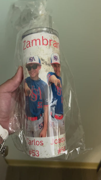 Baseball 20oz Skinny Tumbler