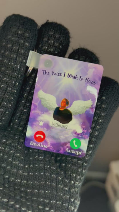 Double Sided Memorial Keychain