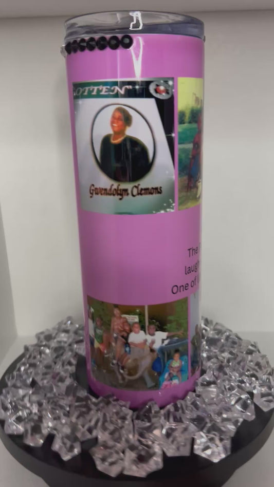 Purple Family 20oz Skinny Tumbler