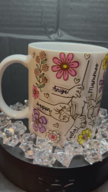 Personalized Hand Mug with Names