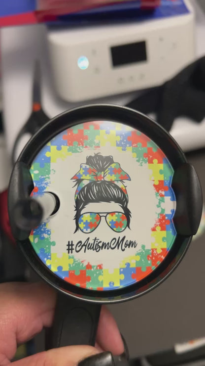 Autism Mom Cup Topper