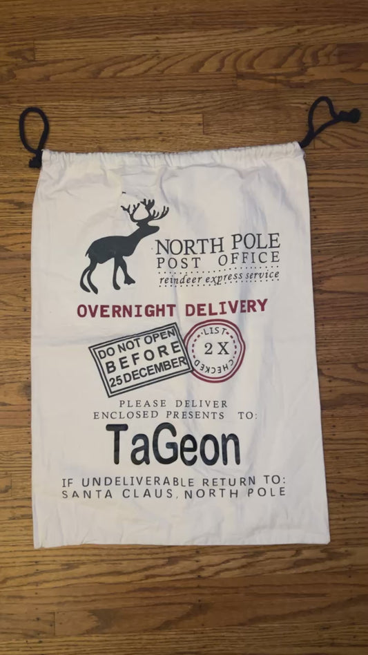 Personalized Santa Sac