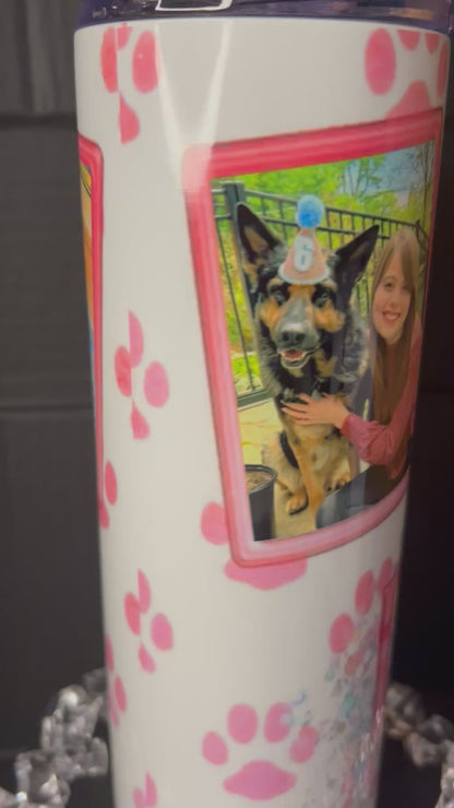 Dog Mom 20oz Skinny Tumbler