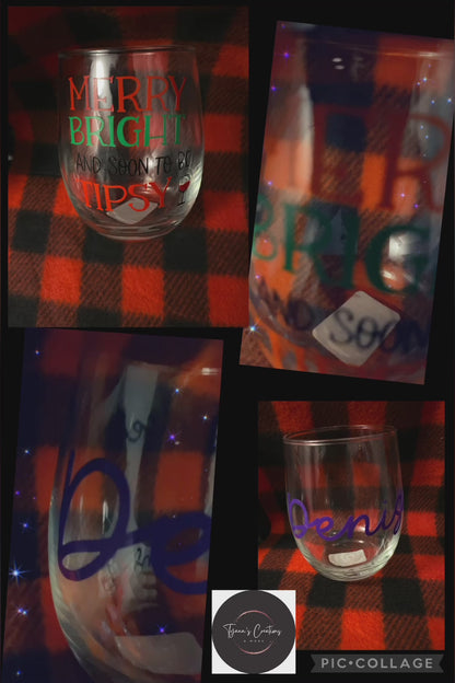 Personalized Wine Glass