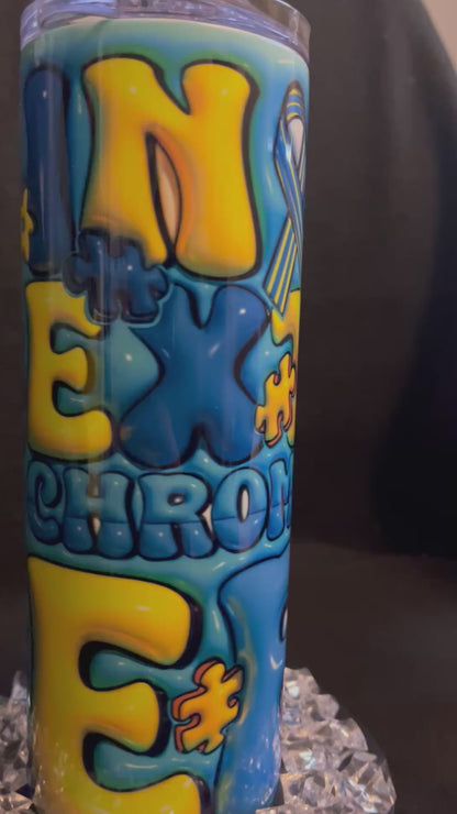 In My Extra Chromosome Era 20oz skinny tumbler