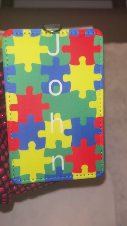 Autism Personalized ID Badge Holder