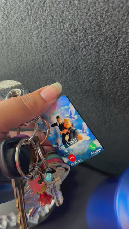 Double Sided Memorial Keychain