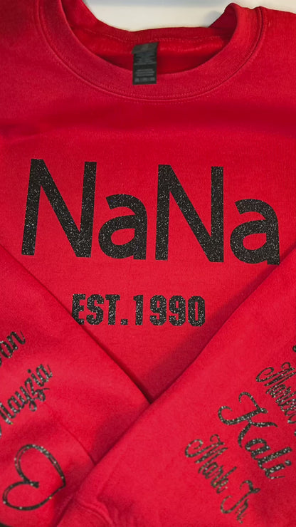 Mama Sweatshirt with names